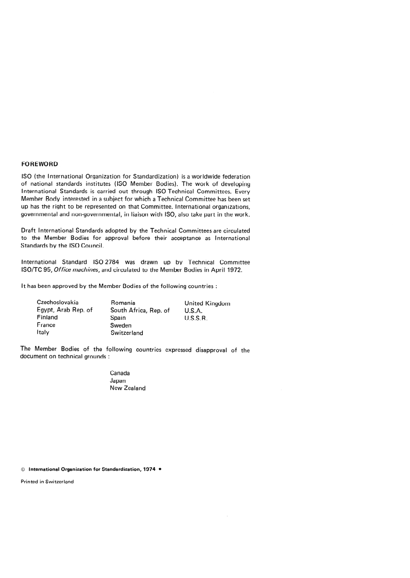 ISO 2784:1974 ISO 2784:1974 - Continuous forms used for information processing — Sizes and sprocket feed holes/1/1974 - Page 2 preview