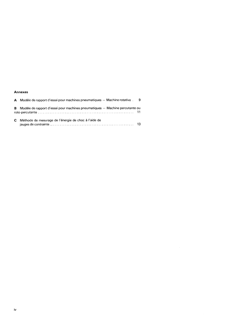 ISO 2787:1984 ISO 2787:1984 - Machines pneumatiques rotatives, percutantes et roto-percutantes — Essais de fonctionnement/1/1984 - Page 4 preview