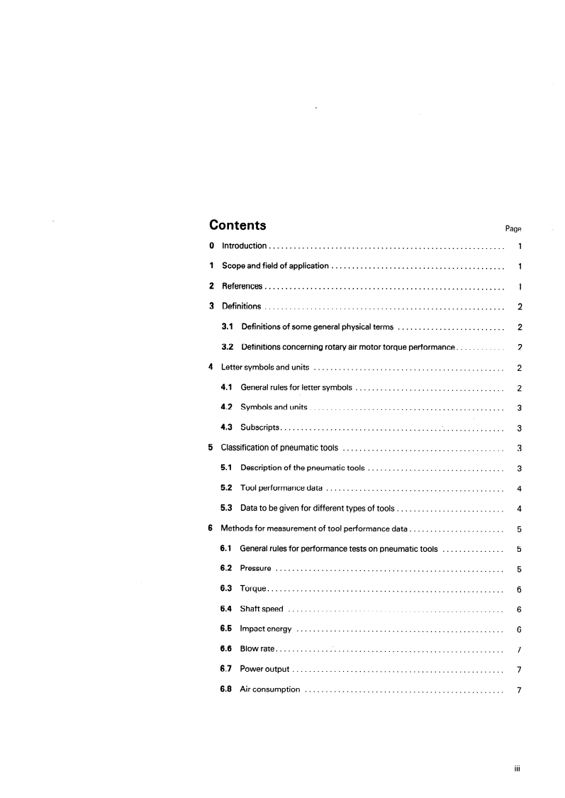 ISO 2787:1984 ISO 2787:1984 - Rotary and percussive pneumatic tools — Performance tests/1/1984 - Page 3 preview