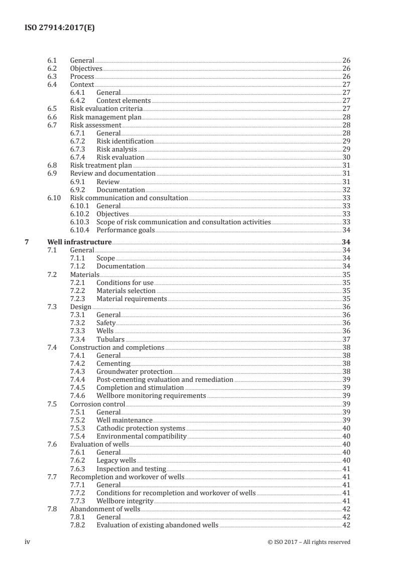 ISO 27914:2017 ISO 27914:2017 - Carbon dioxide capture, transportation and geological storage — Geological storage/13/2017 - Page 4 preview