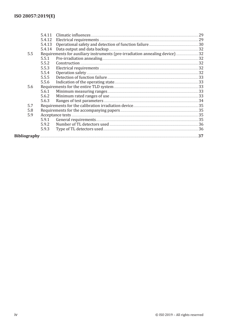 ISO 28057:2019 ISO 28057:2019 - Clinical dosimetry — Dosimetry with solid thermoluminescence detectors for photon and electron radiations in radiotherapy/27/2019 - Page 4 preview