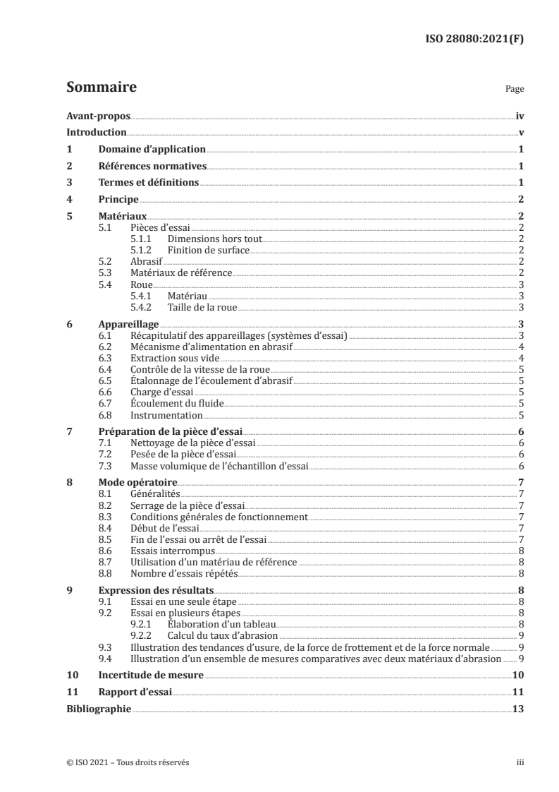 ISO 28080:2021 ISO 28080:2021 - Métaux-durs — Essais d’abrasion des métaux-durs/10/2021 - Page 3 preview