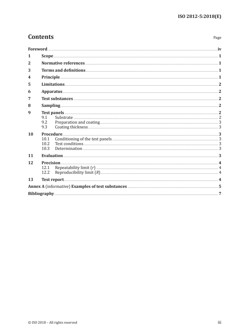 ISO 2812-5:2018 ISO 2812-5:2018 - Paints and varnishes — Determination of resistance to liquids — Part 5: Temperature-gradient oven method
Released:8/3/2018 - Page 3 preview