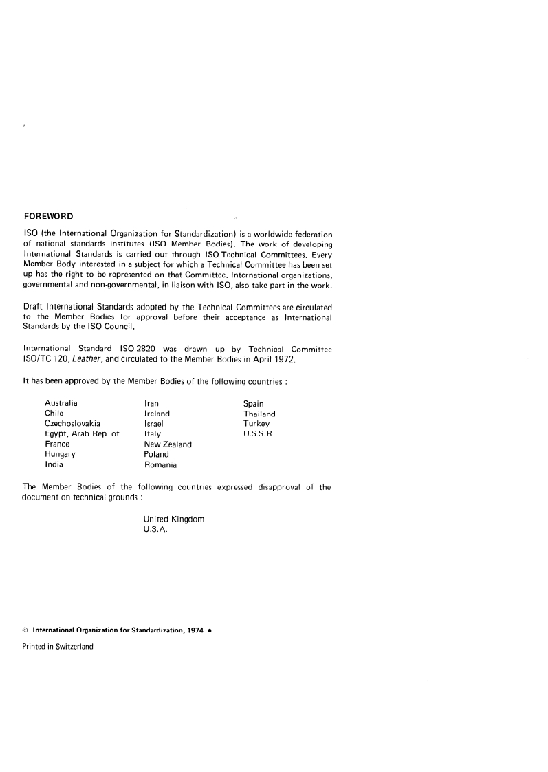 ISO 2820:1974 ISO 2820:1974 - Leather — Raw hides of cattle and horses — Method of trim/1/1974 - Page 2 preview