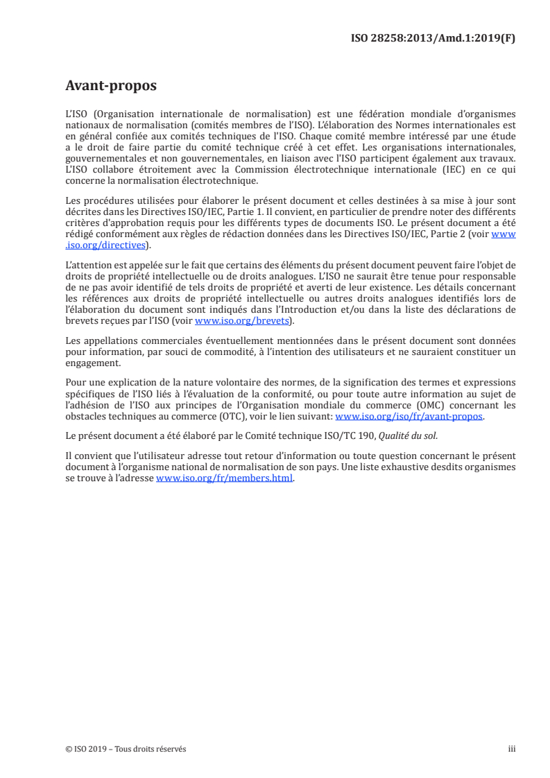 ISO 28258:2013/Amd 1:2019 ISO 28258:2013/Amd 1:2019 - Qualité du sol — Échange numérique de données relatives au sol — Amendement 1/26/2019 - Page 3 preview