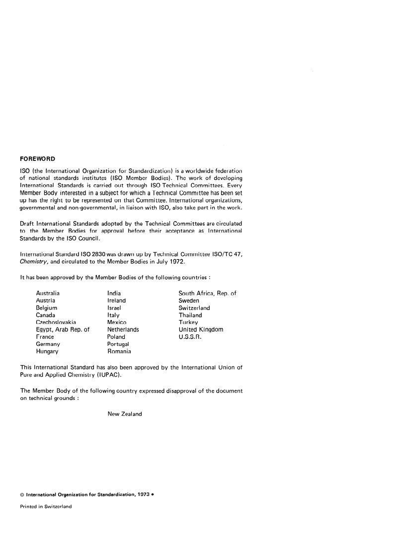 ISO 2830:1973 ISO 2830:1973 - Cryolite, natural and artificial — Determination of aluminium content — Atomic absorption method/1/1973 - Page 2 preview