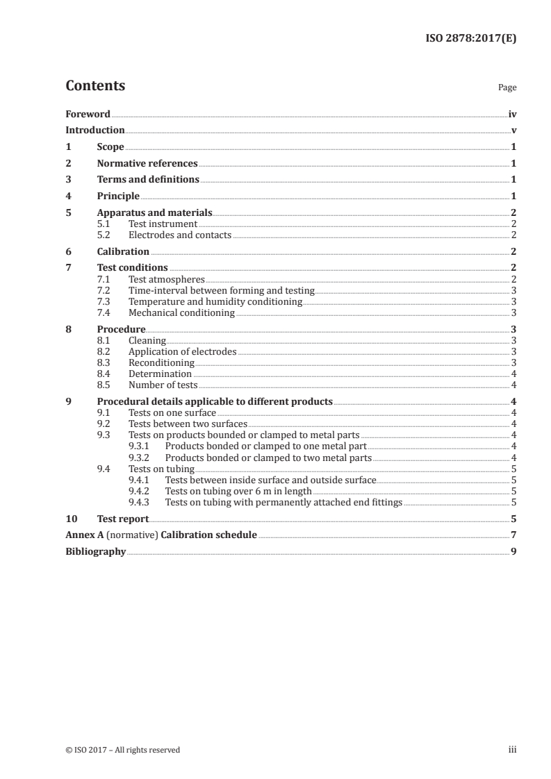 ISO 2878:2017 ISO 2878:2017 - Rubber, vulcanized or thermoplastic — Antistatic and conductive products — Determination of electrical resistance/12/2017 - Page 3 preview