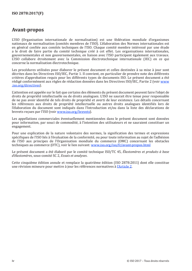 ISO 2878:2017 ISO 2878:2017 - Caoutchouc vulcanisé ou thermoplastique — Produits antistatiques et conducteurs — Détermination de la résistance électrique/12/2017 - Page 4 preview