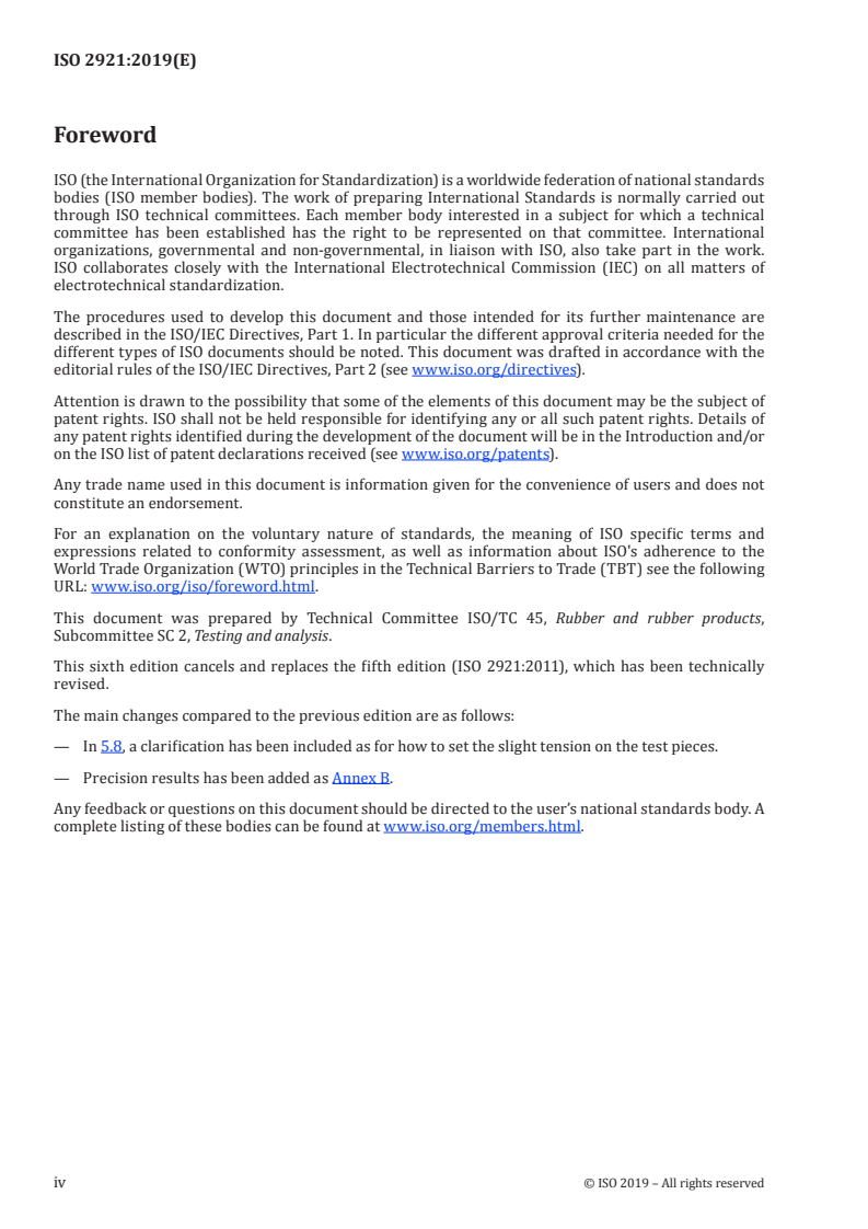 ISO 2921:2019 ISO 2921:2019 - Rubber, vulcanized — Determination of low-temperature characteristics — Temperature-retraction procedure (TR test)
Released:10/30/2019 - Page 4 preview