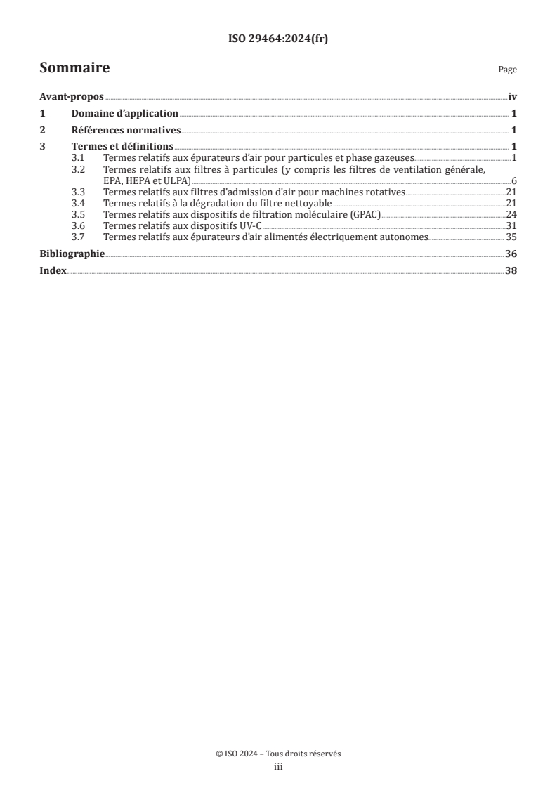 ISO 29464:2024 ISO 29464:2024 - Épuration de l'air et autres gaz — Vocabulaire
Released:7/9/2024 - Page 3 preview