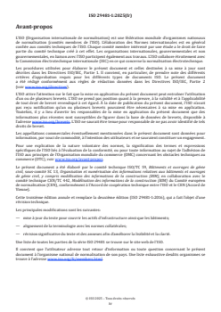 ISO 29481-1:2025 - Modèles des informations de la construction — Protocole d’échange d’informations — Partie 1: Méthodologie et format
Released:11/24/2025 - Page 4 preview