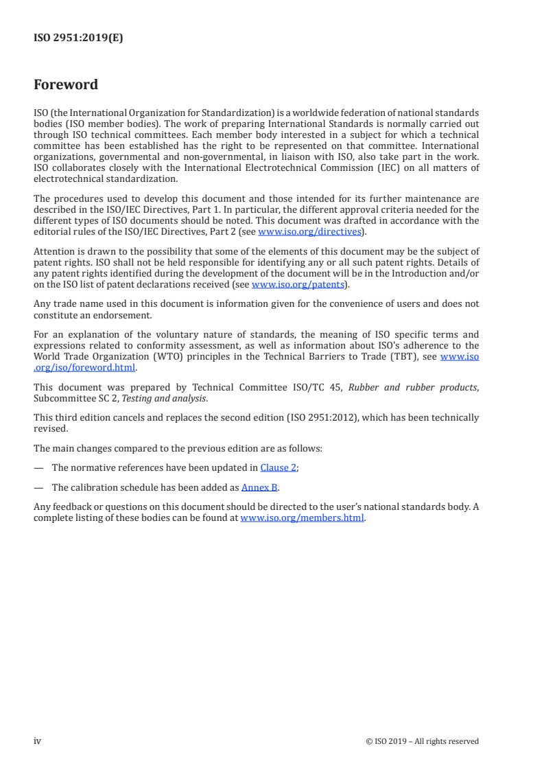 ISO 2951:2019 ISO 2951:2019 - Rubber, vulcanized rubber — Determination of insulation resistance/3/2019 - Page 4 preview