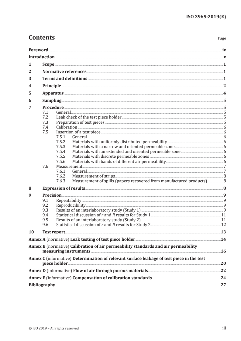 SIST ISO 2965:2020 ISO 2965:2019 - Materials used as cigarette papers, filter plug wrap and filter joining paper, including materials having a discrete or oriented permeable zone and materials with bands of differing permeability — Determination of air permeability/30/2019 - Page 3 preview