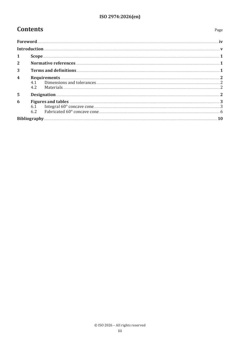 ISO 2974:2026 ISO 2974:2026 - Diesel engines — 60° concave cones for high-pressure fuel injection components - Page 3 preview