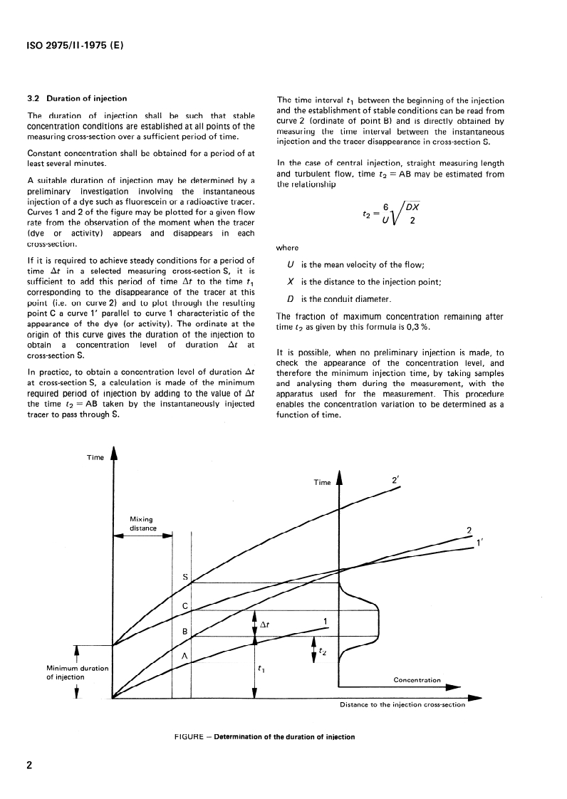 ISO 2975-2:1975 ISO 2975-2:1975 - Measurement of water flow in closed conduits — Tracer methods — Part 2: Constant rate injection method using non-radioactive tracers/1/1975 - Page 4 preview
