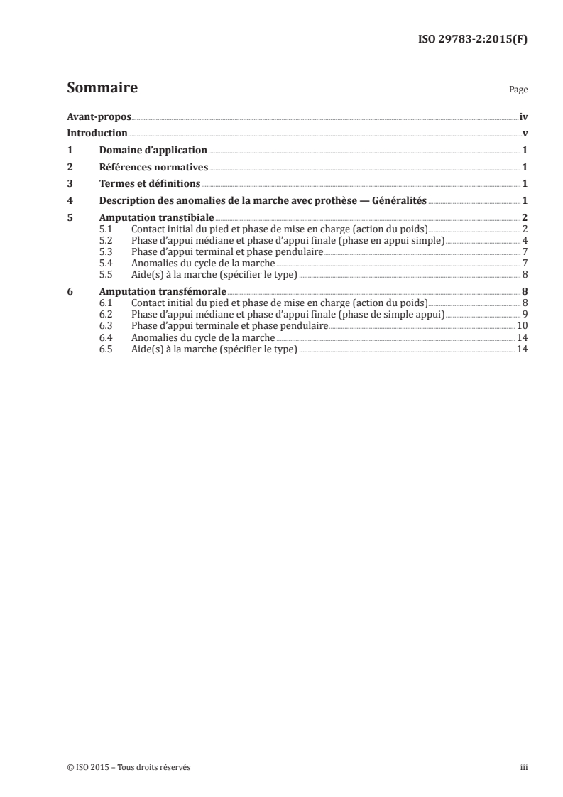 ISO 29783-2:2015 ISO 29783-2:2015 - Prothèses et orthèses — Vocabulaire — Partie 2: Marche avec prothèse/20/2015 - Page 3 preview