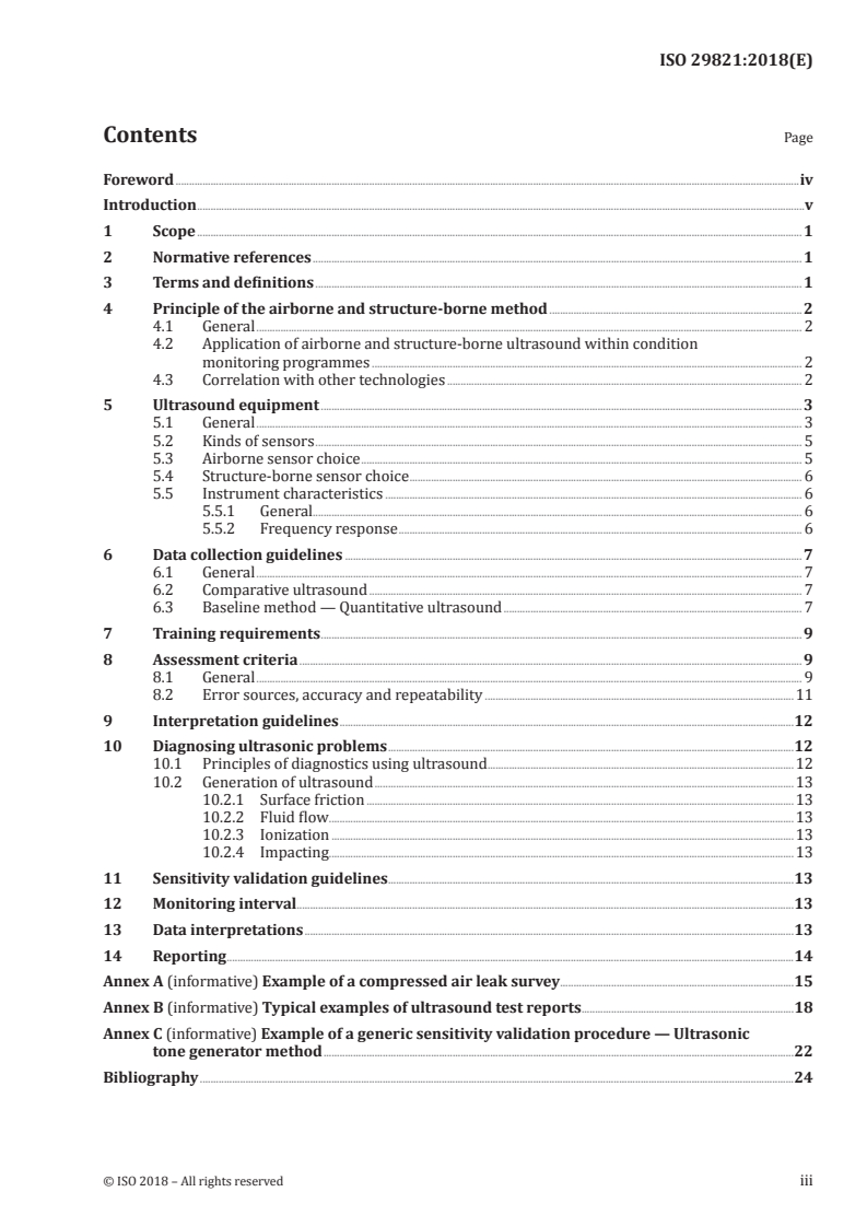 ISO 29821:2018 ISO 29821:2018 - Condition monitoring and diagnostics of machines — Ultrasound — General guidelines, procedures and validation
Released:1/25/2018 - Page 3 preview