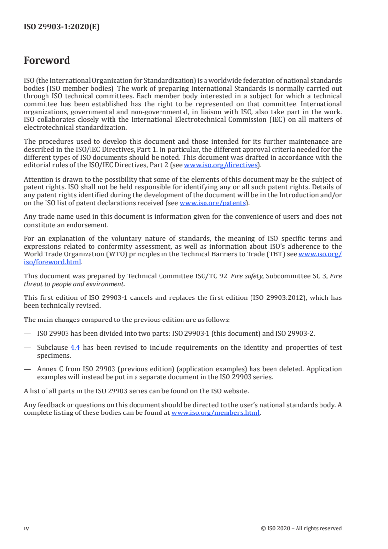 ISO 29903-1:2020 ISO 29903-1:2020 - Comparison of toxic gas data from different tests — Part 1: Guidance and requirements/22/2020 - Page 4 preview