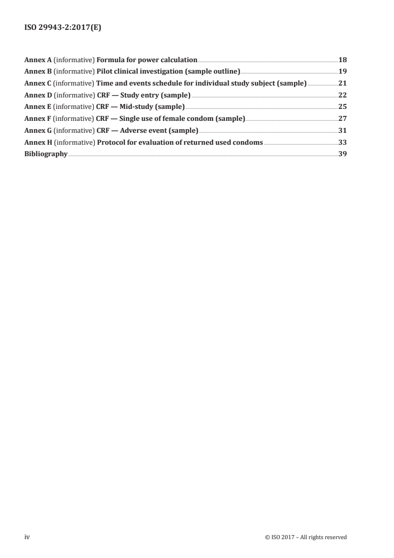 ISO 29943-2:2017 ISO 29943-2:2017 - Condoms — Guidance on clinical studies — Part 2: Female condoms, clinical function studies based on self-reports/6/2017 - Page 4 preview