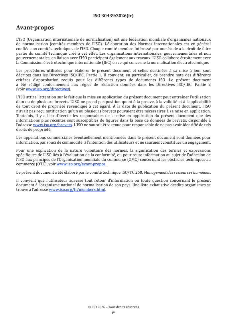 ISO 30439:2026 ISO 30439:2026 - Management des ressources humaines — Traitement sécurisé des données - Page 4 preview