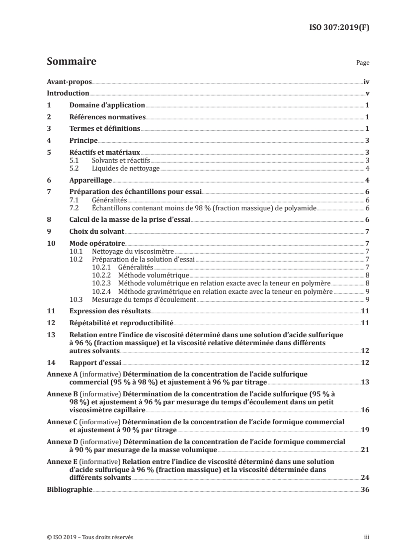 ISO 307:2019 ISO 307:2019 - Plastiques — Polyamides — Détermination de l'indice de viscosité/26/2019 - Page 3 preview