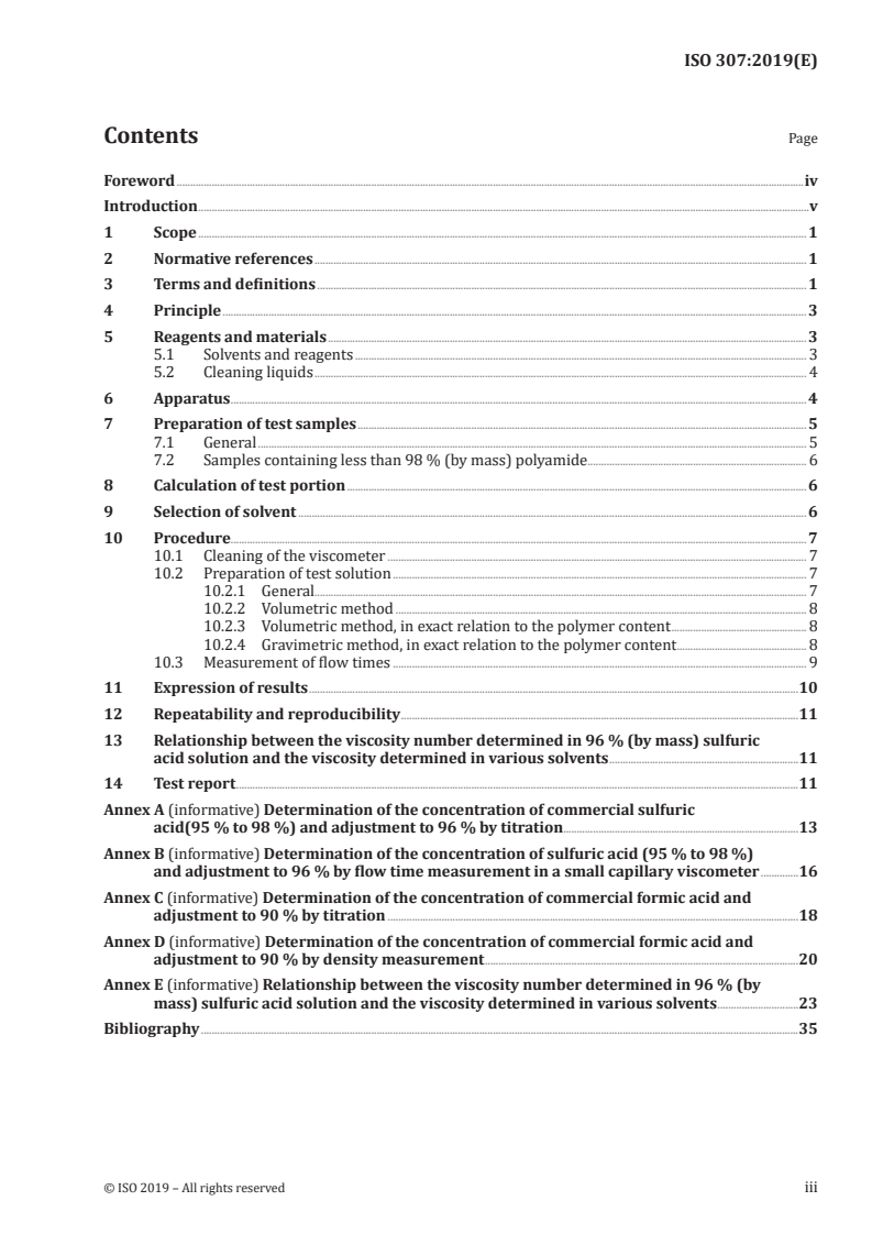 ISO 307:2019 ISO 307:2019 - Plastics — Polyamides — Determination of viscosity number/26/2019 - Page 3 preview