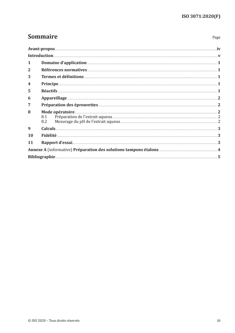 ISO 3071:2020 ISO 3071:2020 - Textiles — Détermination du pH de l'extrait aqueux/27/2020 - Page 3 preview