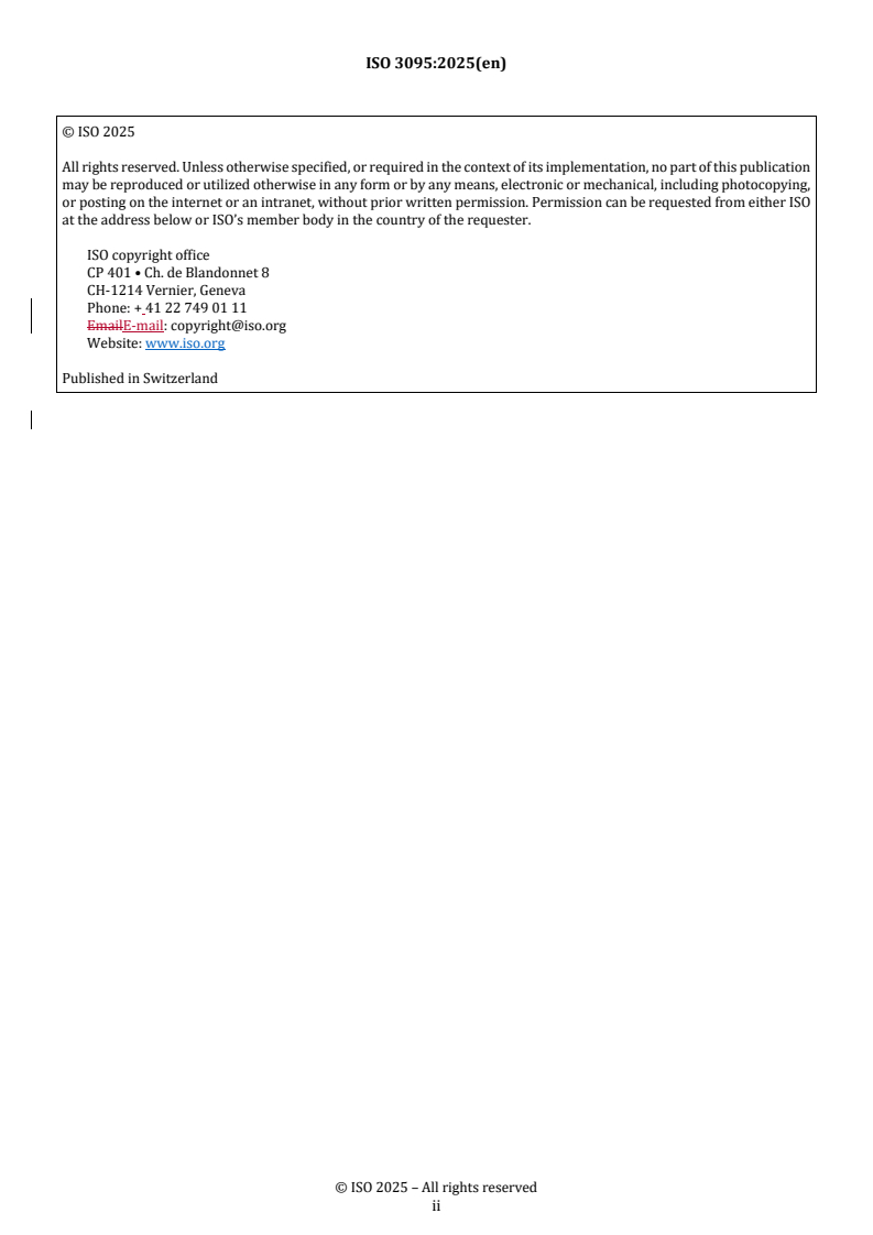 ISO 3095:2025 REDLINE ISO 3095:2025 - Railway applications — Acoustics — Measurement of noise emitted by railbound vehicles - Page 2 preview