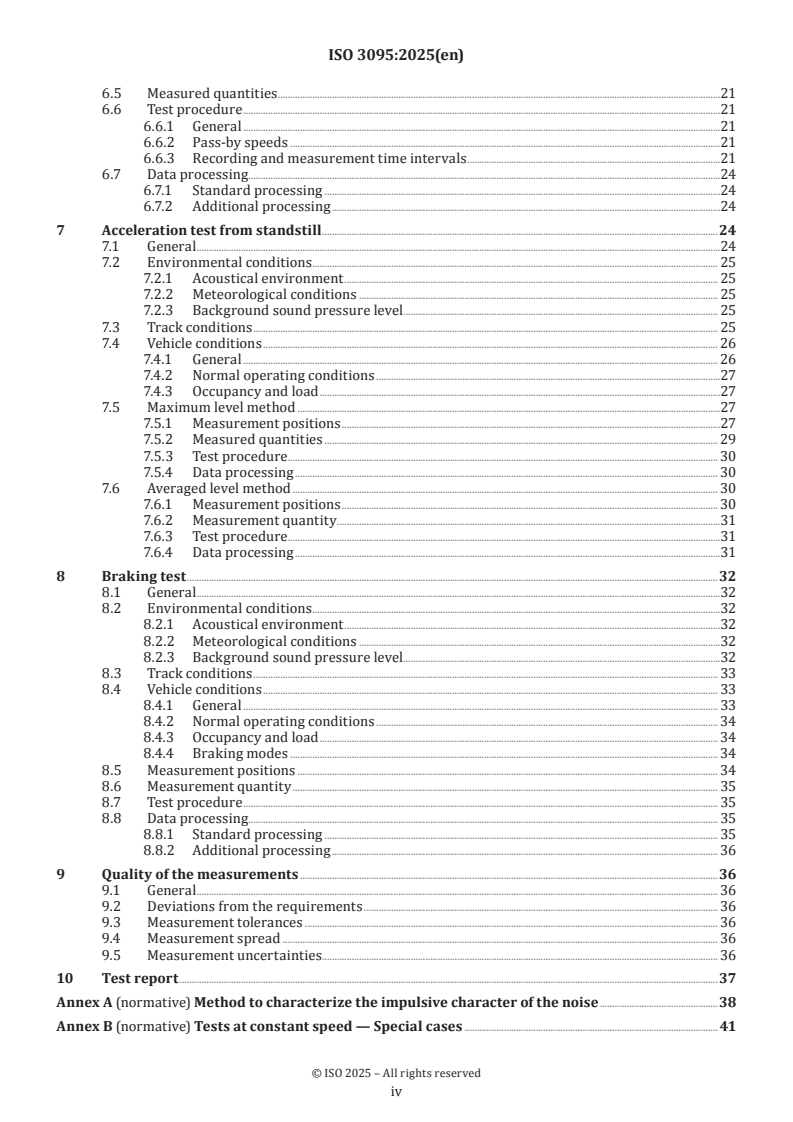 ISO 3095:2025 ISO 3095:2025 - Railway applications — Acoustics — Measurement of noise emitted by railbound vehicles - Page 4 preview