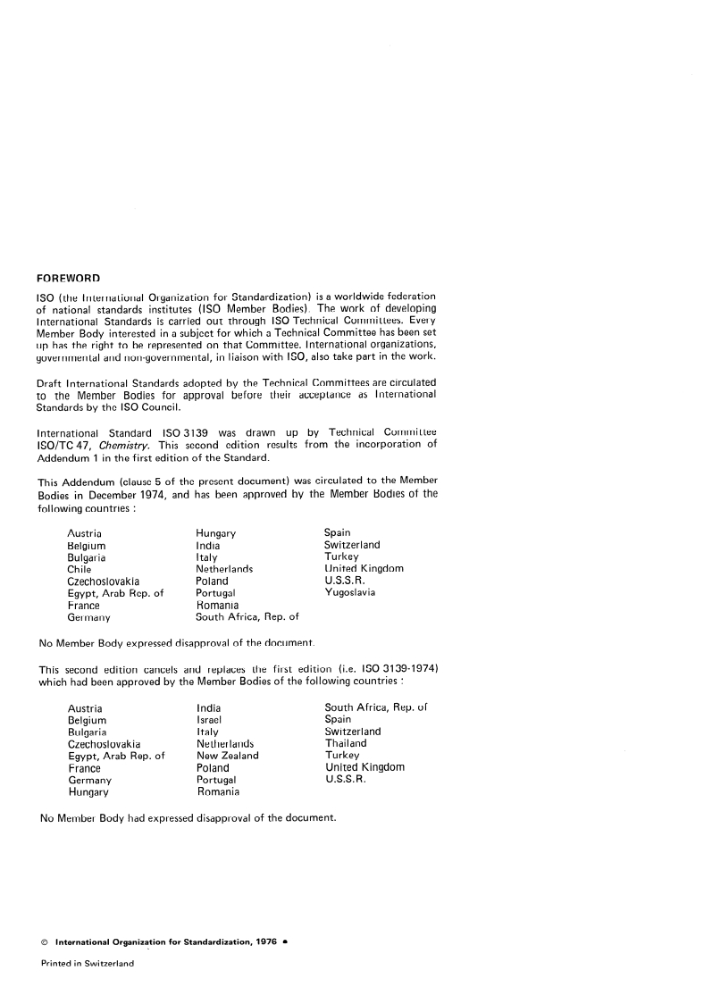 ISO 3139:1976 ISO 3139:1976 - Aqueous hydrofluoric acid for industrial use — Sampling and methods of test/1/1976 - Page 2 preview
