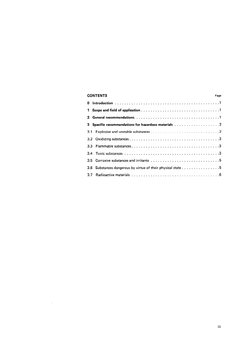 SIST ISO 3165:1995 ISO 3165:1976 - Sampling of chemical products for industrial use — Safety in sampling/1/1976 - Page 3 preview
