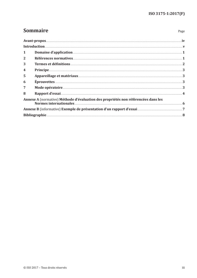 ISO 3175-1:2017 ISO 3175-1:2017 - Textiles — Entretien professionnel, nettoyage à sec et nettoyage à l'eau des étoffes et des vêtements — Partie 1: Évaluation de la résistance après le nettoyage et la finition/23/2018 - Page 3 preview