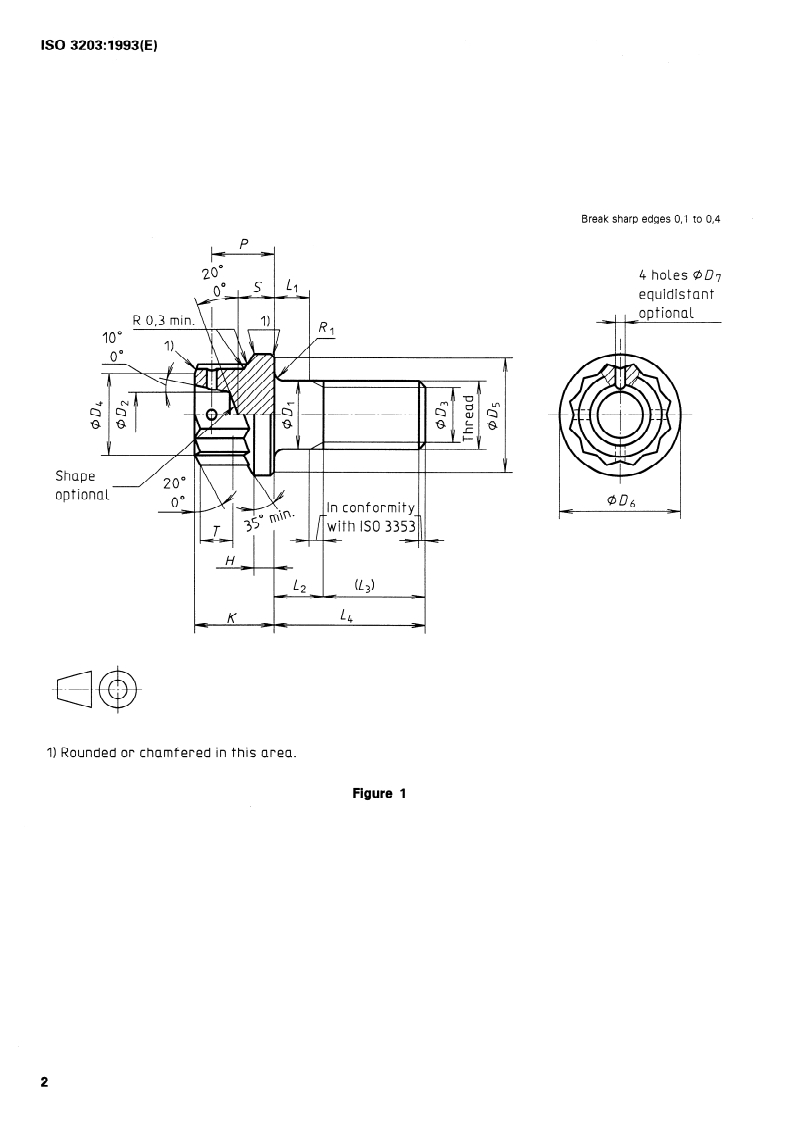 ISO 3203:1993 ISO 3203:1993 - Aerospace — Bolts, normal bihexagonal head, normal or pitch diameter shank, long length MJ threads, metallic material, coated or uncoated, strength classes less than or equal to 1 100 MPa — Dimensions/23/1993 - Page 4 preview
