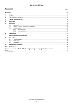 ISO 3210:2025 ISO 3210:2025 - Anodizing of aluminium and its alloys — Assessment of quality of sealed anodic oxidation coatings by measurement of the loss of mass after immersion in acid solution(s)
Released:10/1/2025 - Page 3 preview