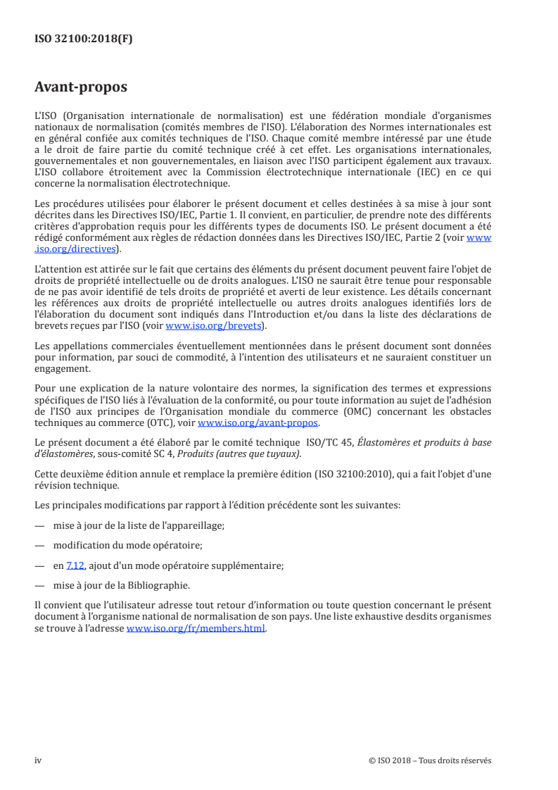 ISO 32100:2018 ISO 32100:2018 - Supports textiles revêtus de caoutchouc ou de plastique — Essais physiques et mécaniques — Détermination de la résistance à la flexion à l'aide d'un flexomètre/23/2018 - Page 4 preview