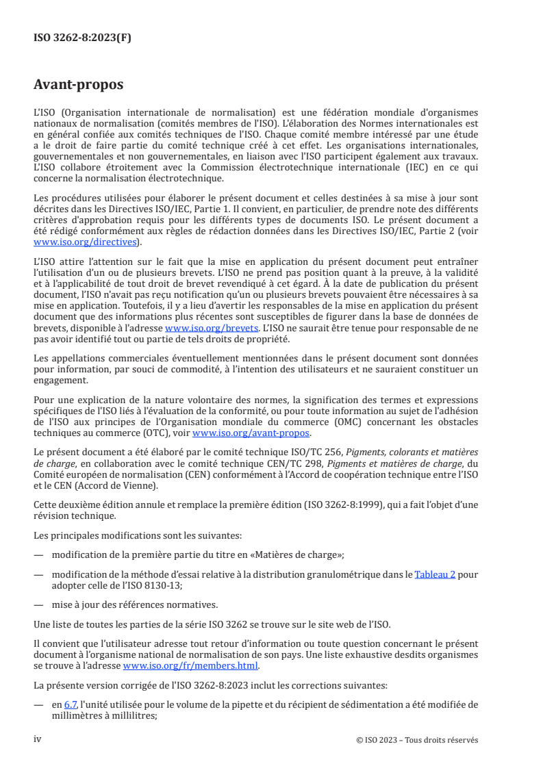 ISO 3262-8:2023 ISO 3262-8:2023 - Matières de charge — Spécifications et méthodes d'essai — Partie 8: Argile naturelle
Released:11/24/2023 - Page 4 preview