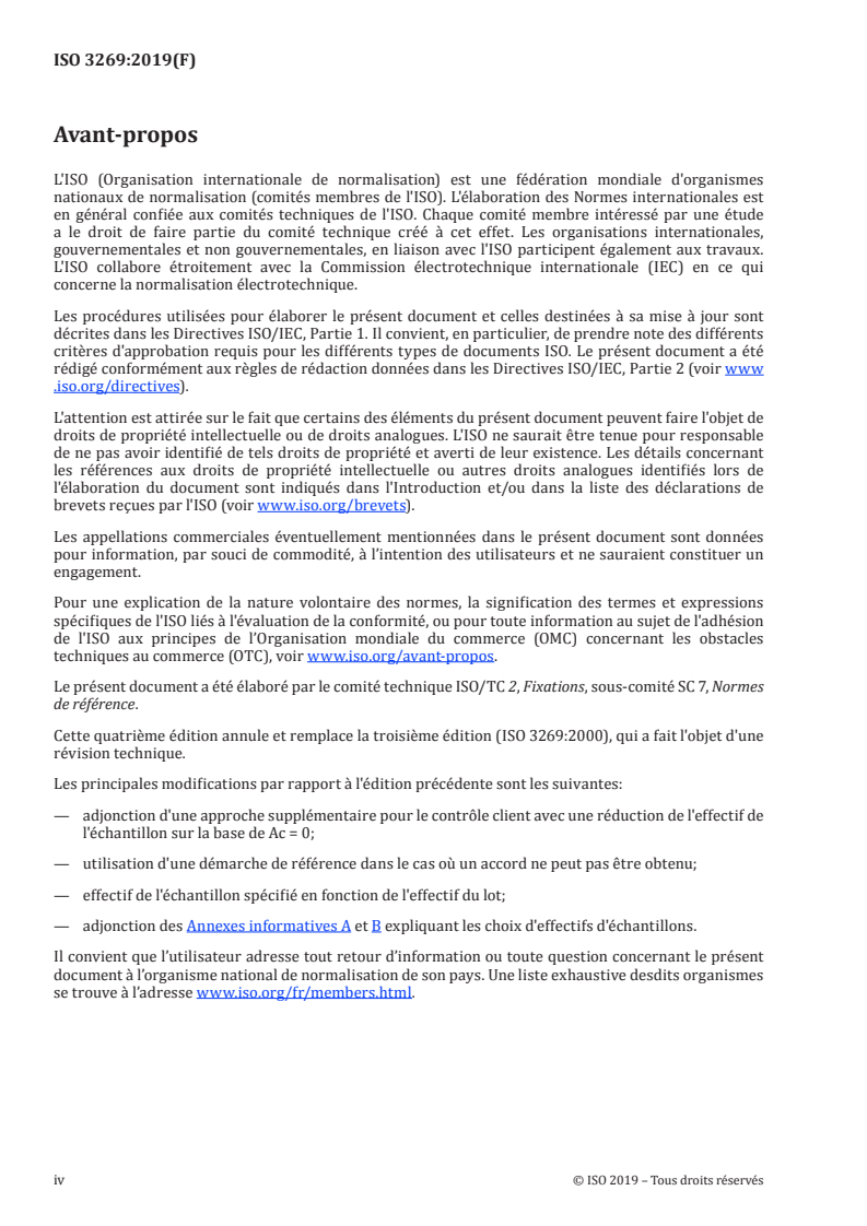ISO 3269:2019 ISO 3269:2019 - Fixations — Contrôle réception/25/2019 - Page 4 preview