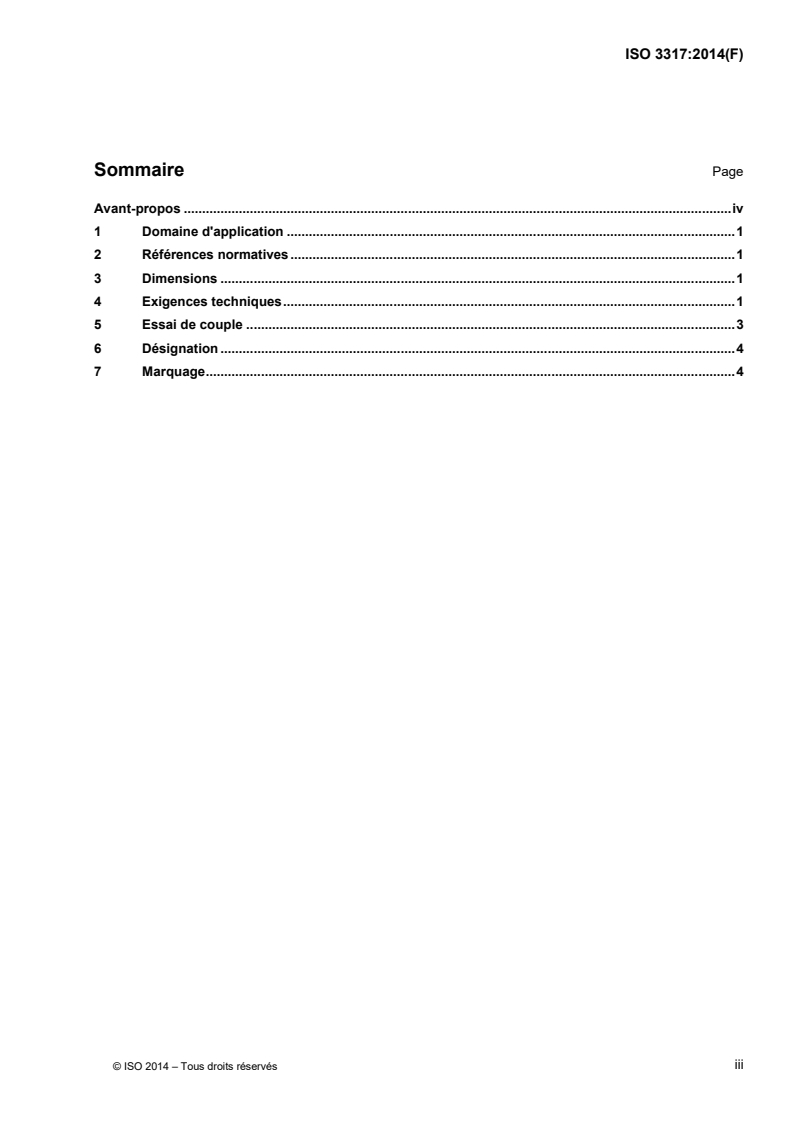 ISO 3317:2015 ISO 3317:2015 - Outils de manoeuvre pour vis et écrous — Adaptateurs à carré mâle avec entraînement hexagone ou cylindrique mâle, pour douilles machines/16/2015 - Page 3 preview
