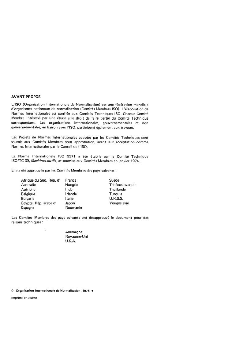 ISO 3371:1975 ISO 3371:1975 - Éléments standard pour la construction des machines-outils — Plateaux tournants porte-pièces et bâtis centraux multi-côtés pour plateaux tournants porte-pièces/1/1975 - Page 2 preview