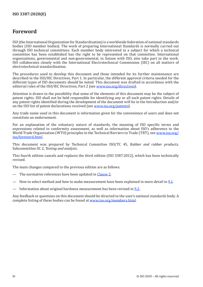 ISO 3387:2020 ISO 3387:2020 - Rubber — Determination of crystallization effects by hardness measurements/2/2020 - Page 4 preview
