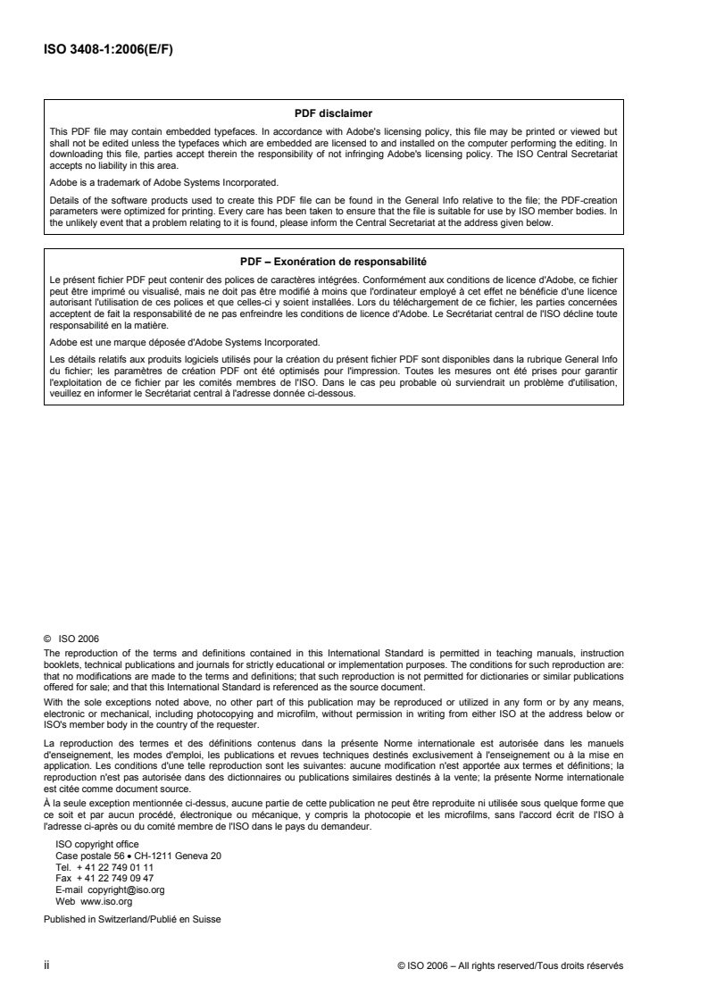 ISO 3408-1:2006 ISO 3408-1:2006 - Ball screws — Part 1: Vocabulary and designation/29/2006 - Page 2 preview