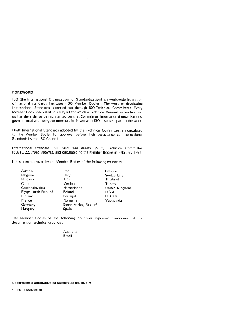 ISO 3409:1975 ISO 3409:1975 - Passenger cars — Lateral spacing of foot controls/1/1975 - Page 2 preview