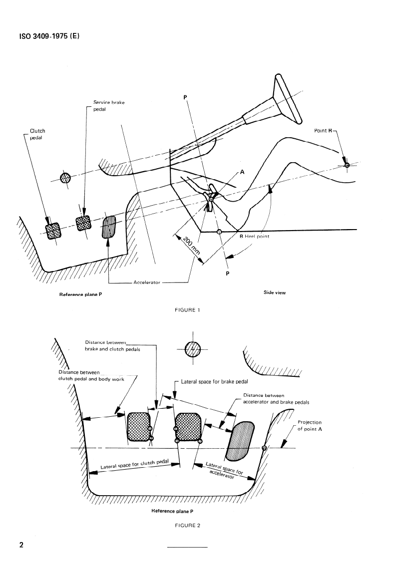 ISO 3409:1975 ISO 3409:1975 - Passenger cars — Lateral spacing of foot controls/1/1975 - Page 4 preview