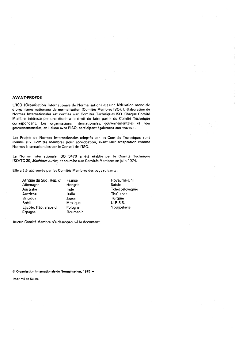 ISO 3476:1975 ISO 3476:1975 - Éléments standard pour la construction des machines-outils — Entraînement par tenon et brides de fixation de têtes multibroches/1/1975 - Page 2 preview