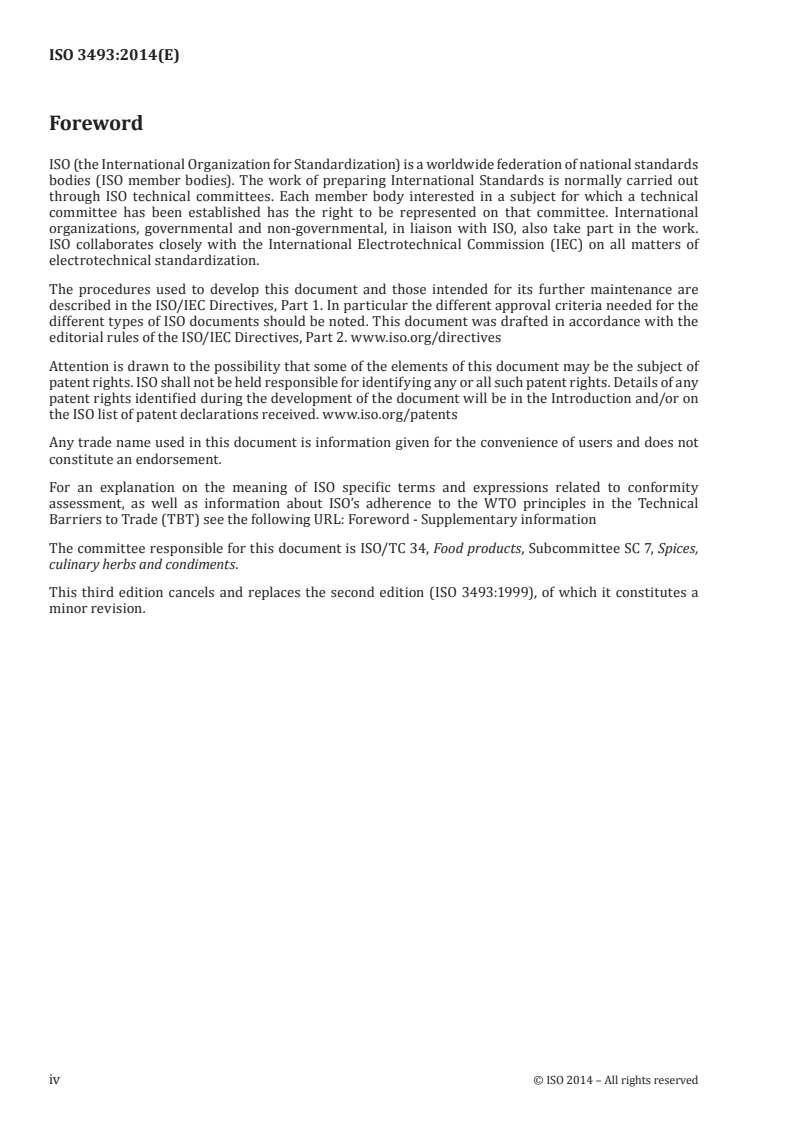 ISO 3493:2014 ISO 3493:2014 - Vanilla — Vocabulary/19/2014 - Page 4 preview