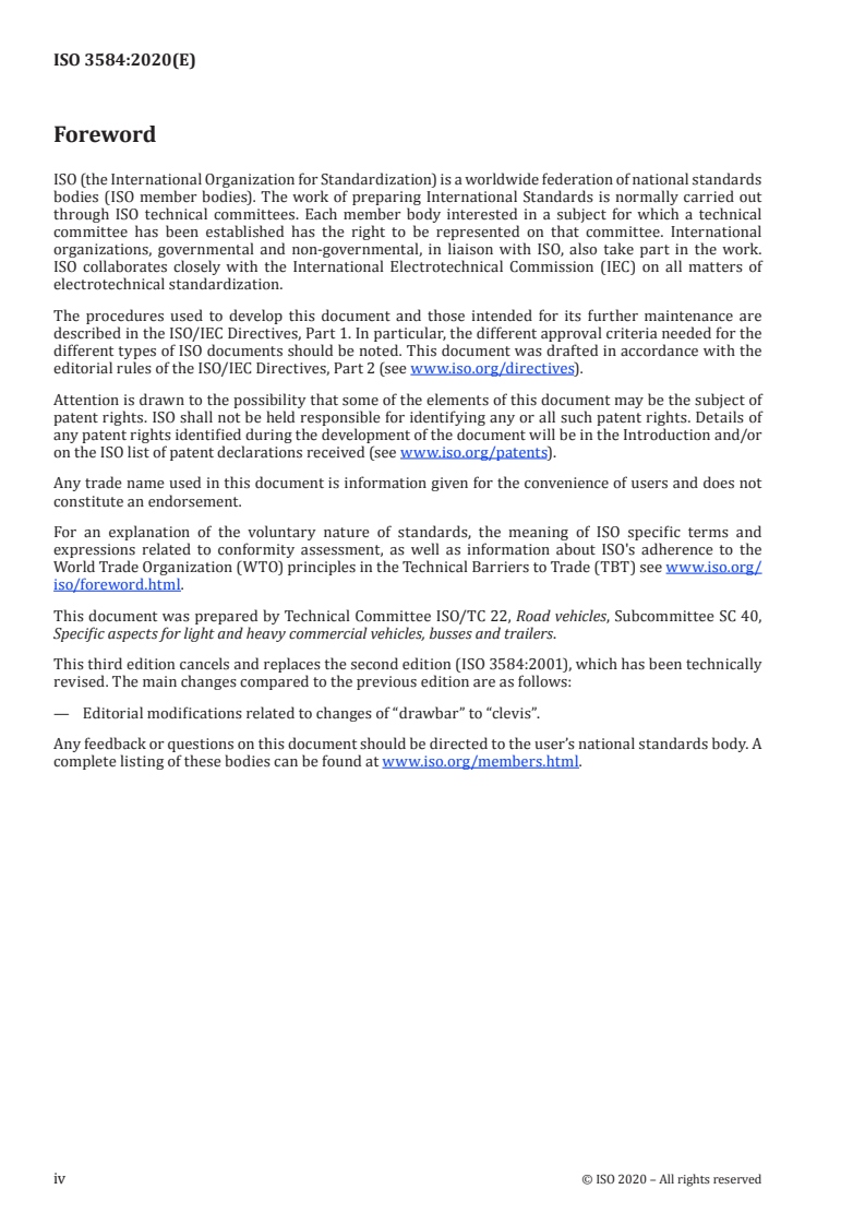 ISO 3584:2020 ISO 3584:2020 - Road vehicles — Clevis couplings — Interchangeability/13/2020 - Page 4 preview