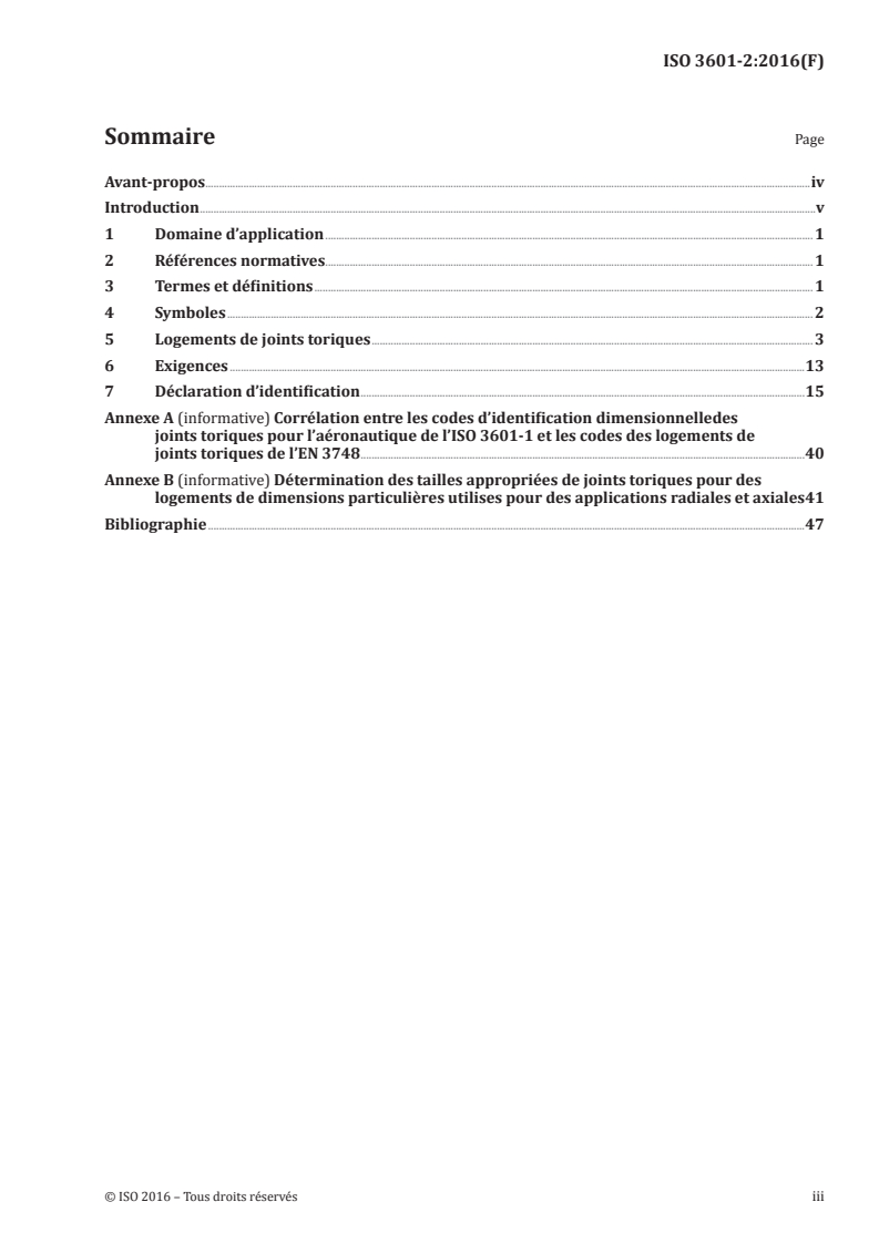ISO 3601-2:2016 ISO 3601-2:2016 - Transmissions hydrauliques et pneumatiques — Joints toriques — Partie 2: Dimensions des logements pour applications générales/19/2016 - Page 3 preview