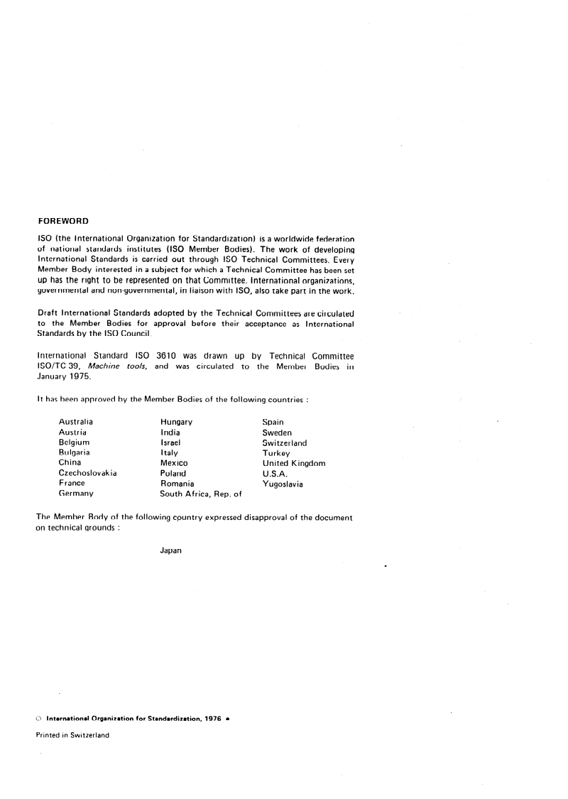 ISO 3610:1976 ISO 3610:1976 - Modular units for machine tool construction — Support brackets/1/1976 - Page 2 preview