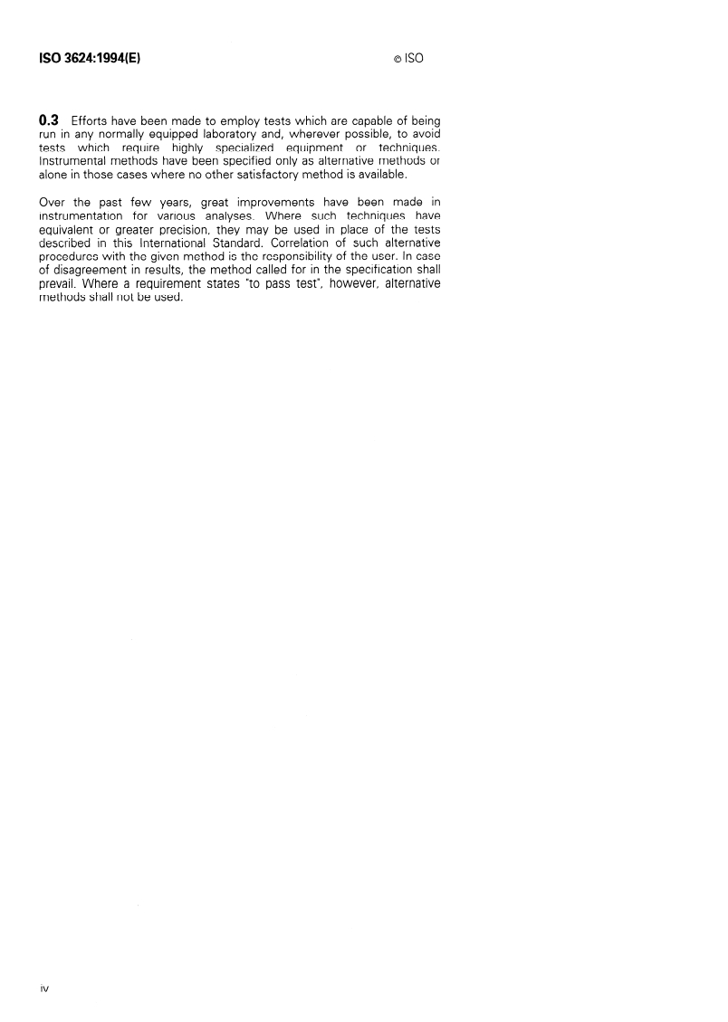 ISO 3624:1994 ISO 3624:1994 - Photography — Processing chemicals — Specifications for potassium ferricyanide/13/1994 - Page 4 preview