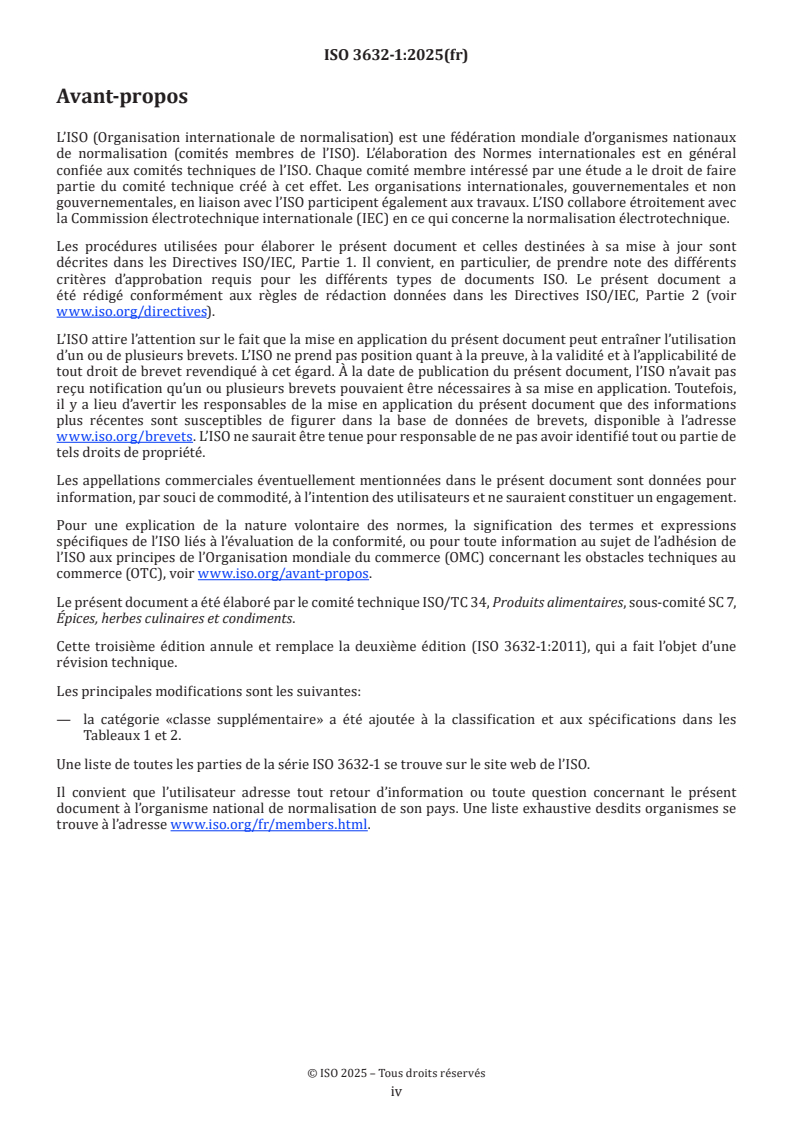 ISO 3632-1:2025 ISO 3632-1:2025 - Épices — Safran (Crocus sativus L.) — Partie 1: Spécifications
Released:10/6/2025 - Page 4 preview